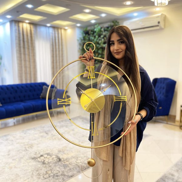 ساعت دیواری مدرن مدل لاکچری ( کیفیت اصلی)